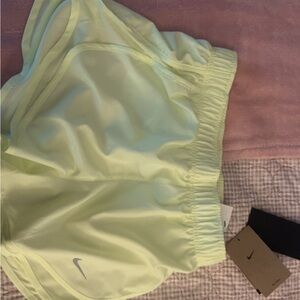 Nike Pale Yellow Sports Shorts
